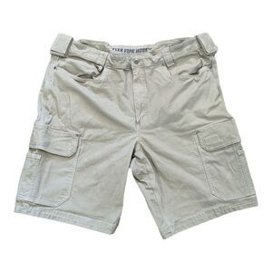 Duluth Trading Shorts Men’s 42 Flex Fire Hose 11” Inseam Cargo Brown Stretch 454